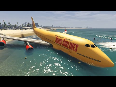Amazing Airplane Crash Compilation  |  GTA 5 Engine Failures