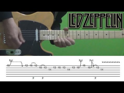 Led Zeppelin - Stairway to Heaven (solo) guitar lesson, with tabs!