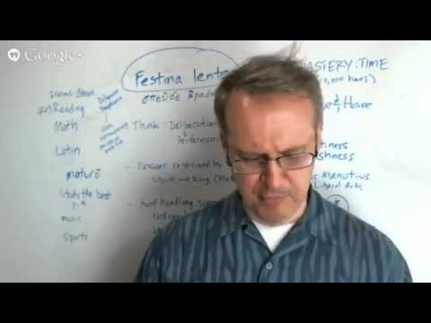 Festina Lente: Make Haste Slowly