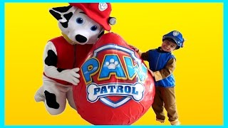 PAW PATROL GIANT EGG SURPRISE Toys Nickelodeon Opening Surprise Toys PAW Patrol Toys Videos IRL