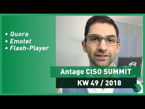 CISO Summit: KW 49 2018 - Hack bei Quora, Dynamit-Phishing mit Emotet und Flash Player