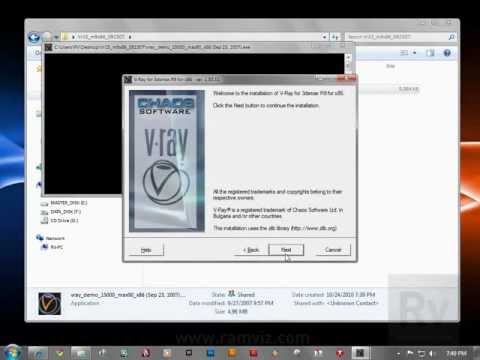 comment installer vray 3ds max 2012