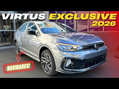 VIRTUS EXCLUSIVE 1.4TSi 2026 - All the Details of VW's Top of the Line!