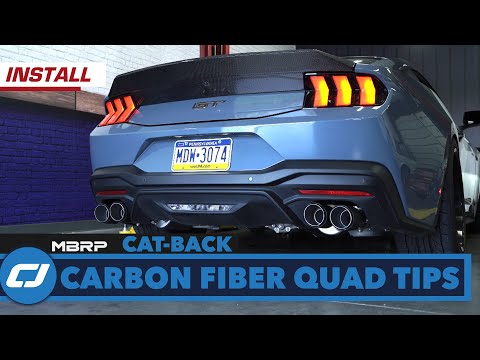Is This the PERFECT Exhaust for the 2024 Mustang? MBRP 4” Carbon Fiber Cat-Back Exhaust Install