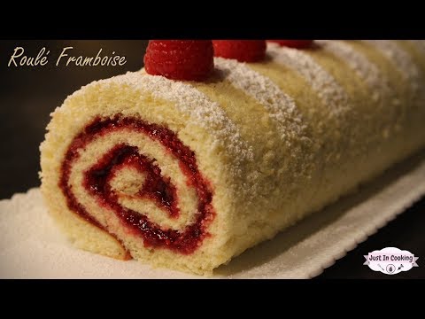 Raspberry Roll Cake (Roulé à la Framboise)