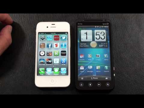 Apple iPhone 4S vs HTC EVO 3D "Face Off"