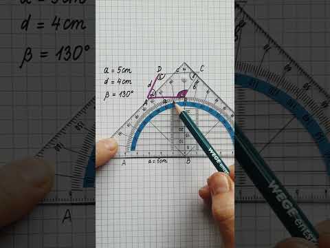 Parallelogramm RICHTIG zeichnen 🤓😊 #mathe #parallelogramm #konstruktion #konstruieren #zeichnen