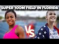 Abby Steiner vs Tobi Amusan 100m | Tom Jones Memorial