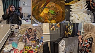 Meri waja se sab ko lat lag gai || Aj Fridge cleaning ki || Aloo Gosht new style main