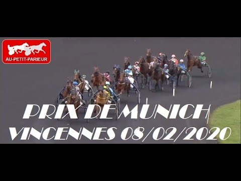 PRIX DE MUNICH 8 FEVRIER 2020 A VINCENNES. PRONOSTIC TIERCE QUARTE QUINTE PMU DU JOUR EN 5 CHEVAUX.