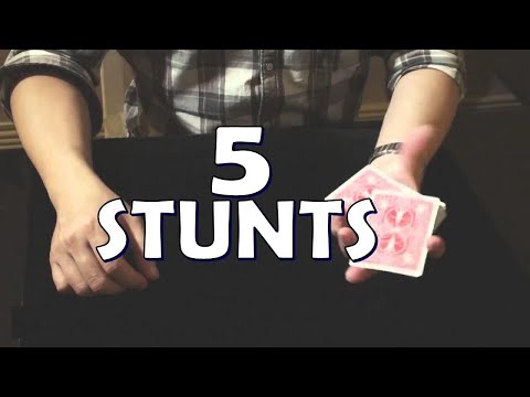 Magic Review - 5 Stunts by Chuang Wei Tung [[ Card Tricks ]]