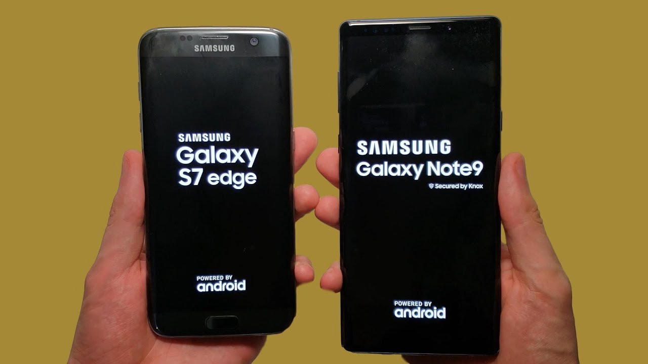 Samsung Galaxy Note 9 vs S7 edge Speed Test, Cameras & Speakers!