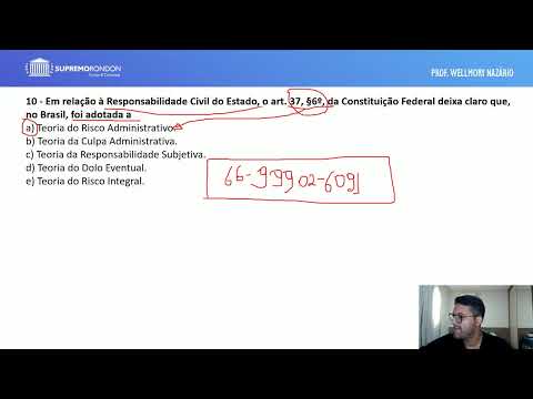 PC-PR - MARATONA DIREITO ADMINISTRATIVO (RESPONSABILIDADE CIVIL DO ESTADO) - PROF. WELLMORY NAZÁRIO