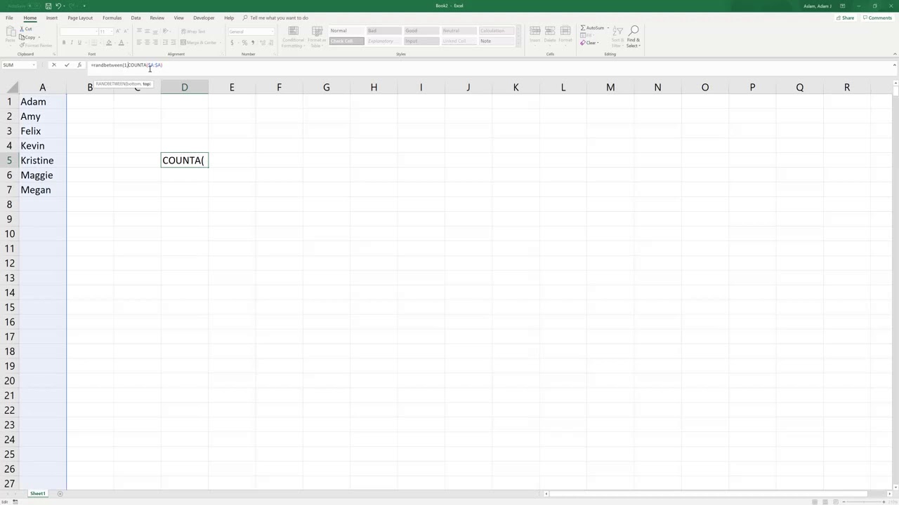 Sweepstakes Winner Selection Using Excel | Tutorial