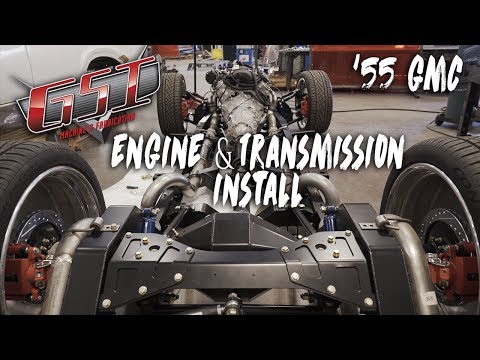 Slammed Tri Five Truck LS3 Engine Install | LS2 Swap