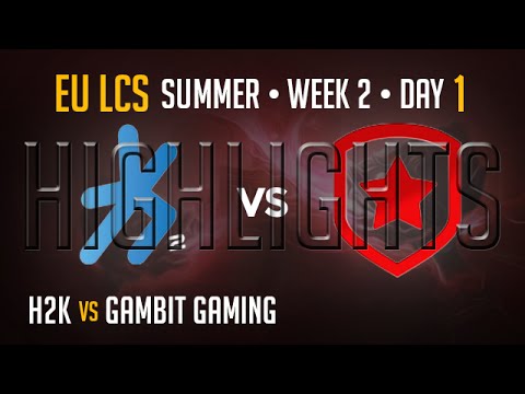 H2K vs Gambit Gaming HIGHLIGHTS | Week 2 EU LCS Summer Split 2015 S5 | H2K vs GMB W2