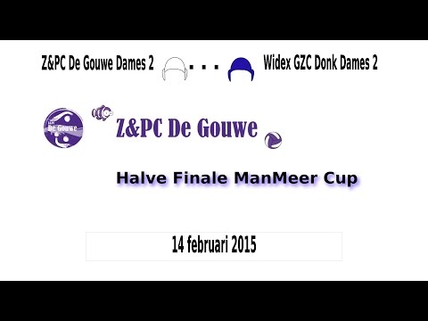 Z&PC De Gouwe Dames 2 tegen WIDEX GZC DONK Dames 2 op 14 februari 2015