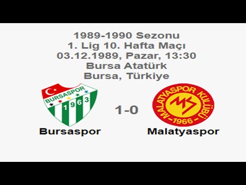 Bursaspor 1-0 Malatyaspor [HD] 03.12.1989 - 1989-1990 Turkish 1st League Matchday 10