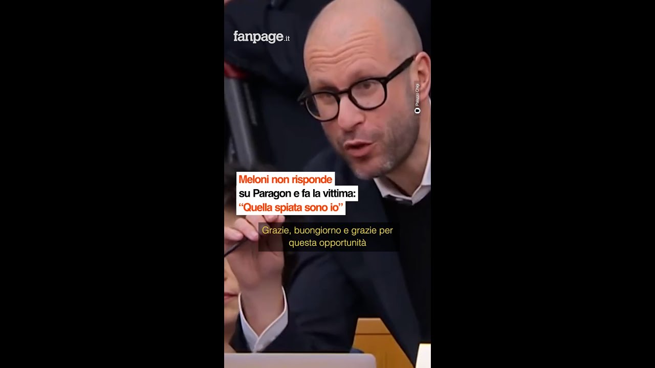 Meloni non risponde su Paragon e fa la vittima: “Quella spiata sono io”