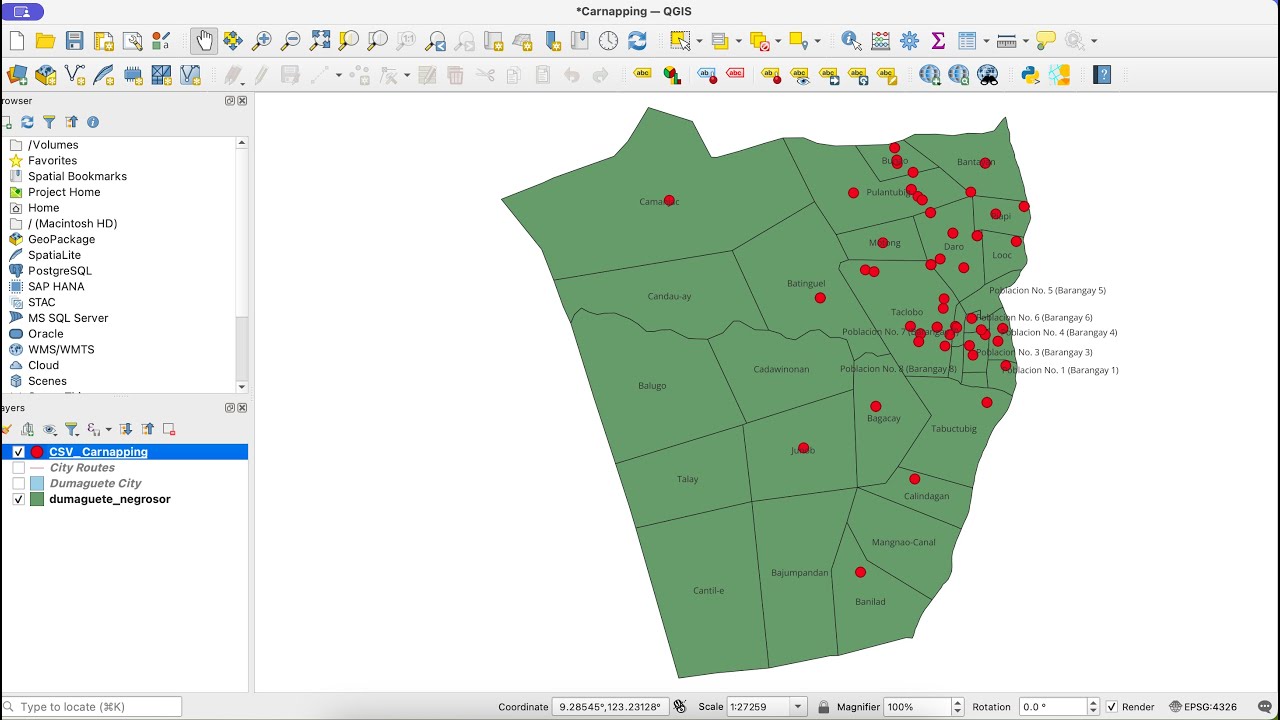 TUTORIAL: Point Mapping of Crimes using QGIS