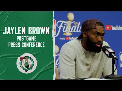 Jaylen Brown Postgame Media Availability | NBA Finals Game 6 | Boston Celtics vs. Golden State