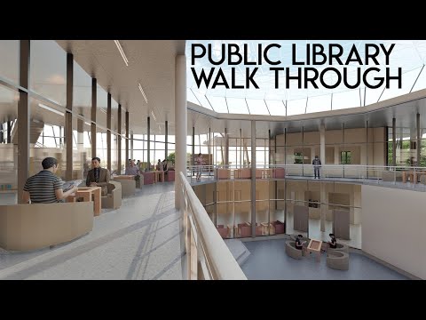 Passo a passo de design de biblioteca pública | Lumion 8.0