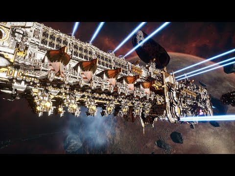 Skalgrim Mod - Imperator Somnium - Imperial Navy vs Orks - Battlefleet Gothic Armada 2