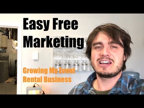 Easy Free Marketing #1 - Growing My Event Rental Business
