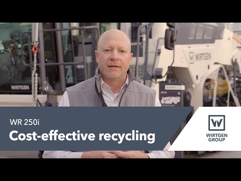 WR 250i: Cut Costs with Advanced Cold Recycler & Soil Stabilizer | #conexpo