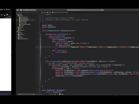 Swift - Networking (pt-1) Intro to Decodable and Generics utilizing Alamofire in IOS (Arabic)