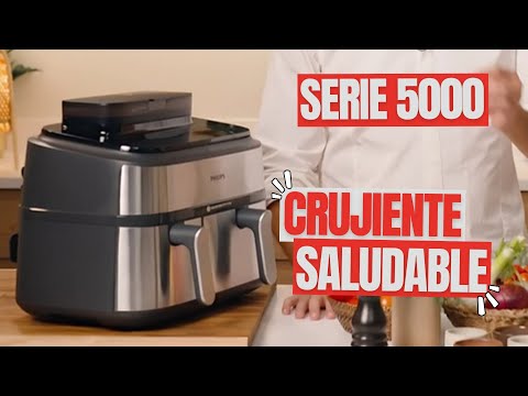 Miniatura del vídeo: Philips Airfryer Serie 5000 Dual Basket con vapor