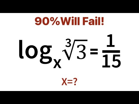 A Wonderful Logarithm Problem. Solve For X?