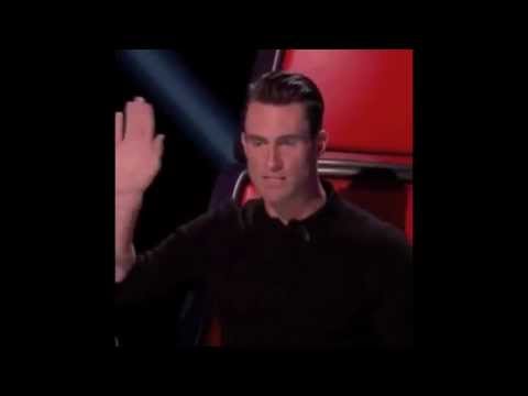 Adam Levine imitating Shakira