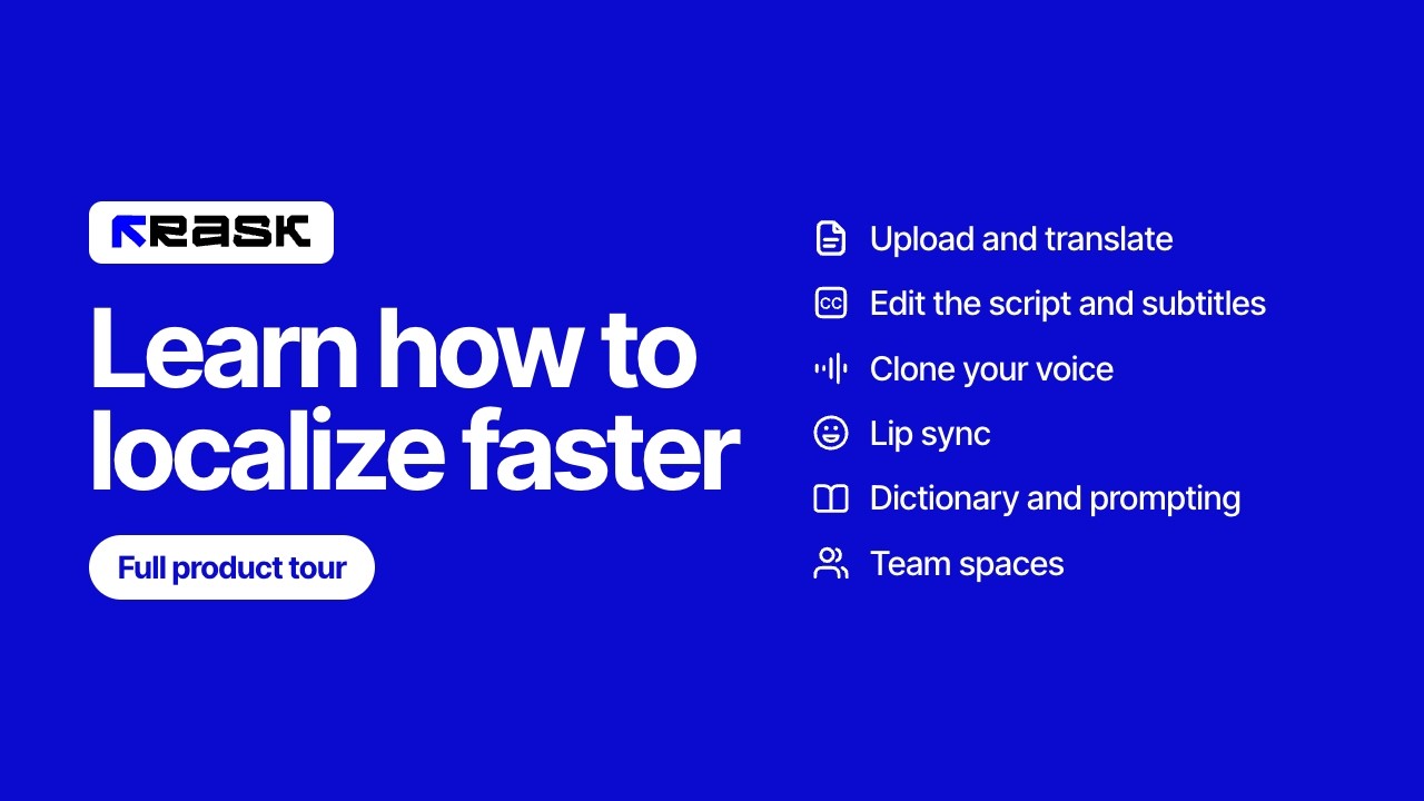 How to Localize Your Videos: Full Product Guide to Rask AI video thumbnail