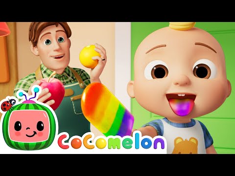 The Color Song! Rainbow Popsicles 🌈 | CoComelon Nursery Rhymes & Kids Songs