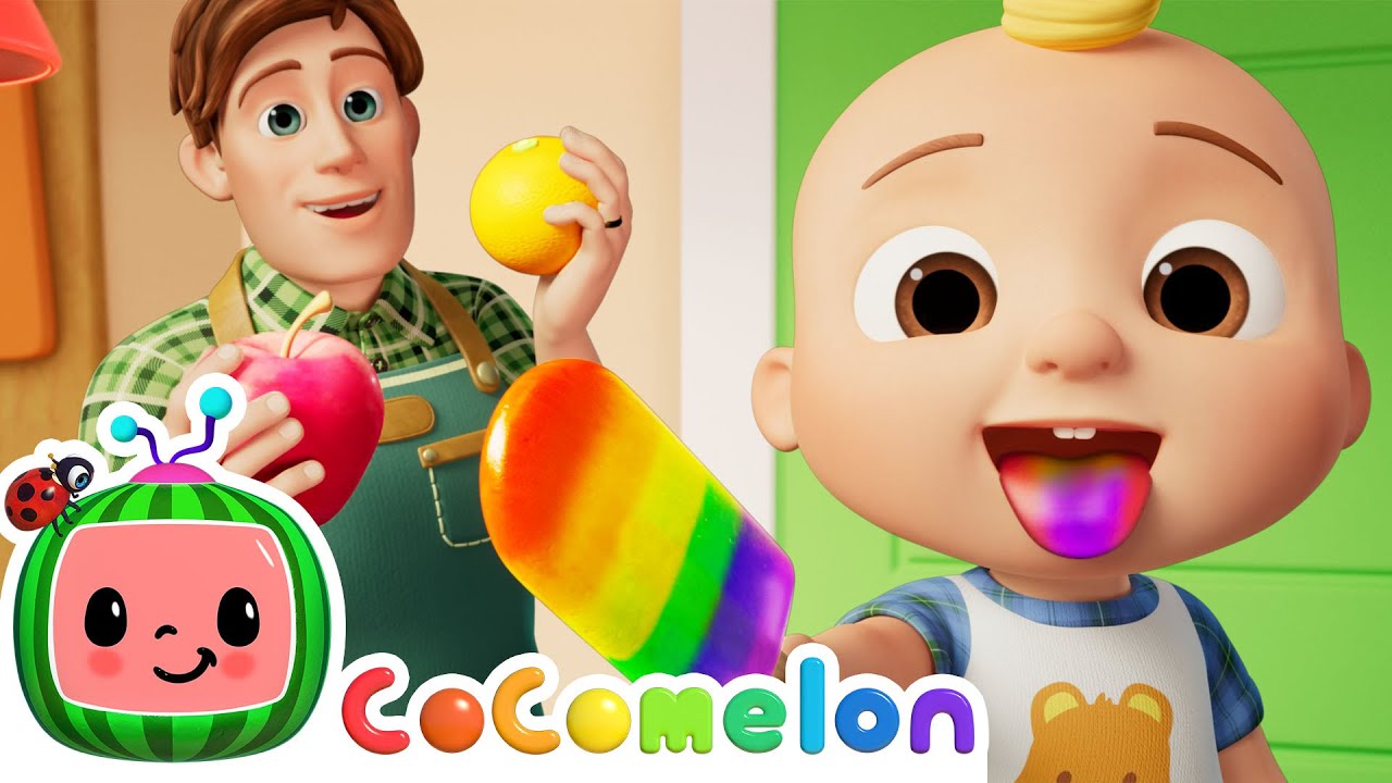 The Color Song! Rainbow Popsicles 🌈 | CoComelon Nursery Rhymes & Kids Songs