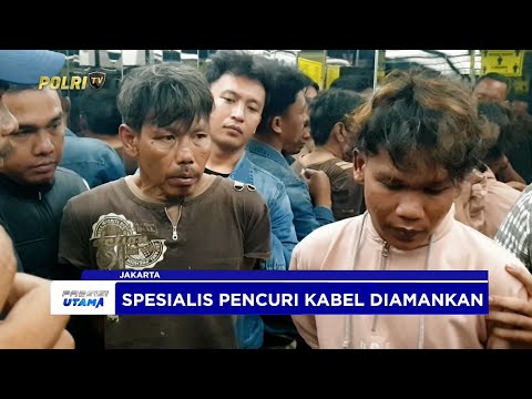 POLRES METRO JAKPUS AMANKAN PENCURI KABEL PANITIA HUT KE-80 RI