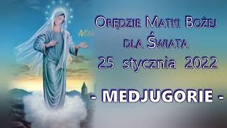 MEDJUGORIE - Orędzie Matki Bożej z 25 stycznia 2022 - PRZESŁANIE KRÓLOWEJ POKOJU