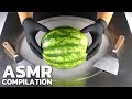 ASMR Ice Cream Rolls With Various Fruits Strawberry Blueberry Watermelon Papaya And More 4k