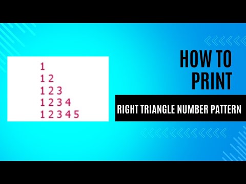 Learn To Code A Right Triangle Number Pattern In Java Step By Step Tutorial