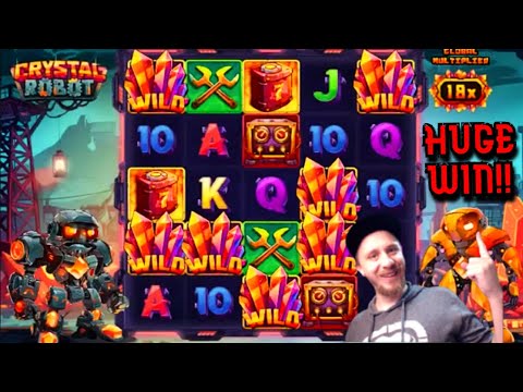 *HUGE WIN* Crystal Robot Slot Machine!! Natty Bonus!!
