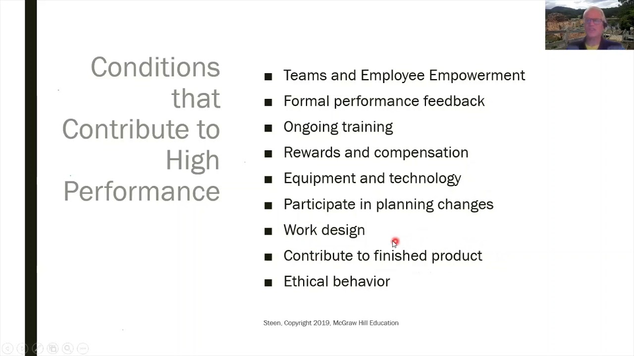 MGMT 243 - Chapter 11 - High Performance Work Systems, etc