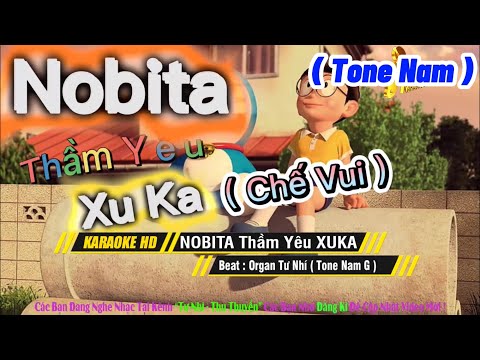 Karaoke Nôbita Thầm Yêu Xuka ( Tone Nam ) Chế Đôrêmon Remix Vui Của Lê Dương Bảo Lâm !