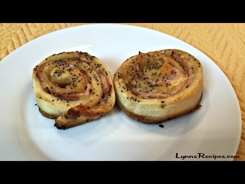 Hot Ham & Cheese Party Rolls - Lynn's Recipes