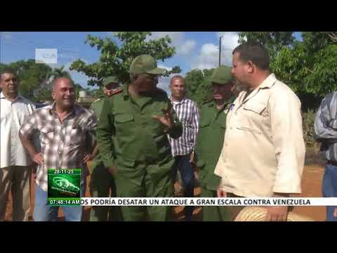 Vicepresidente de Cuba chequeó campaña de frío en Mayabeque