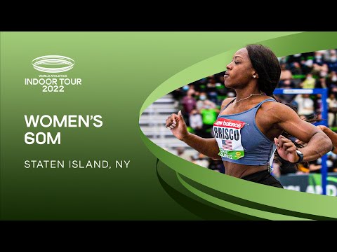 Mikiah Brisco clocks world-leading 7.07 to win 60m | World Indoor Tour Gold Staten Island 2022