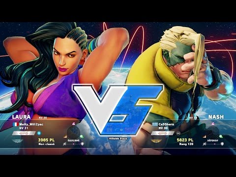 Will2pac ( Laura ) VS Ca55hern ( Nash ) HD 1080p - Street Fighter 5