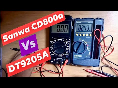 Sanwa CD800a vs DT9205A  -  My4 Tech Video