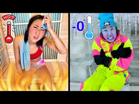 EXTREME HOT VS. COLD CHALLENGE!!