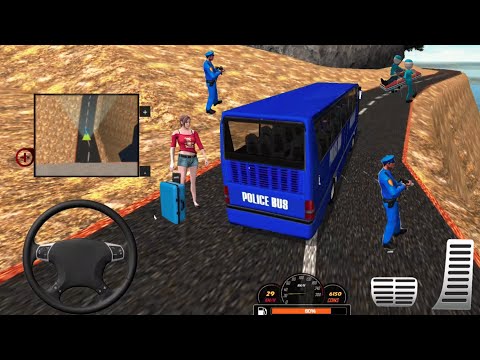 Us Police Mountain Bus Driving Simulator #3 - Best Uphill Police Bus Games Android Ios Gameplay